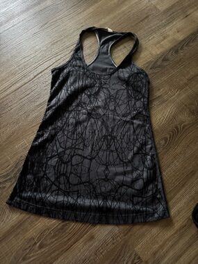 lululemon athletica Black Abstract-Print Racerback Tank